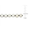 EVERLY JEWELRY | 7-8mm Cultured Freshwater Pearls and Black Spinel Beaded Layering Necklace, 20 inc - 2 of 4