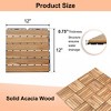 Interlocking Deck Tiles, Outdoor Waterproof & Anti-slip, for Patio, Balcony, Pool Side, Bathroom, Shower, Balcony, Porch - 2 of 4