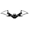 Men's The Batman Black White Bat Logo T-Shirt - 2 of 4