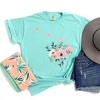 Simply Sage Market Women's Hawaii Watercolor Short Sleeve Garment Dyed Tee - 3 of 3