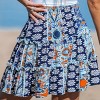 Women's Boho Printed Tiered Mini Skirt - Cupshe - 4 of 4