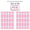 Big Dot of Happiness Scoop Up the Fun - Ice Cream - Mini Candy Bar Wrapper Stickers - Sprinkles Party Small Favors - 40 Count - 3 of 4