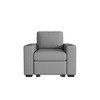 Pull-out Sofa Bed Loveseat Couch Chaise Lounge Sleeper Sofa Bed 2-seater Sofa Chair with Cup Holders & USB Ports - ModernLuxe - 4 of 4