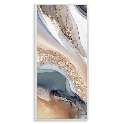 Stupell Industries Glam & Grey Waves, 13" x 30"