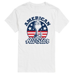 Men's - Dr. Seuss - The Grinch American All Star Flag Short Sleeve Graphic T-Shirt - 1 of 4