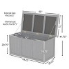 67-Gallon Outdoor Deck Box with Natural Wood Finish, All-Weather Patio Storage for Garden, Porches, or Poolside – The Pop Home - 4 of 4