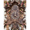 Eight Day Cuckoo Clock – 16 in Height – Hand-Painted Flowers & Animated Birds – By River City Clocks - 2 of 4