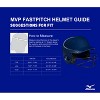 Mizuno Mvp Series Solid Batting Helmet With Fastpitch Softball Mask - 2 of 2