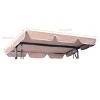 Costway Swing Top Cover Canopy Replacement Porch Patio Outdoor 66''x45'' 75''x52'' 77''x43'' - image 2 of 4