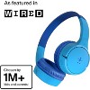 Belkin SoundForm Mini Kids Bluetooth Over-Ear Headphones, Built-in Microphone, Blue, AUD001BTBLV3 - 2 of 4