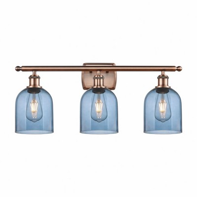 Bella - 3 Light Bath Vanity In Industrial Style-10.5 Inches Tall and 25.5 Inches Wide