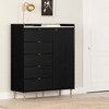 Hype Door Chest with 5 Drawers Black Oak/Faux Carrara Marble - South Shore: Bedroom Storage Organizer - 4 of 4