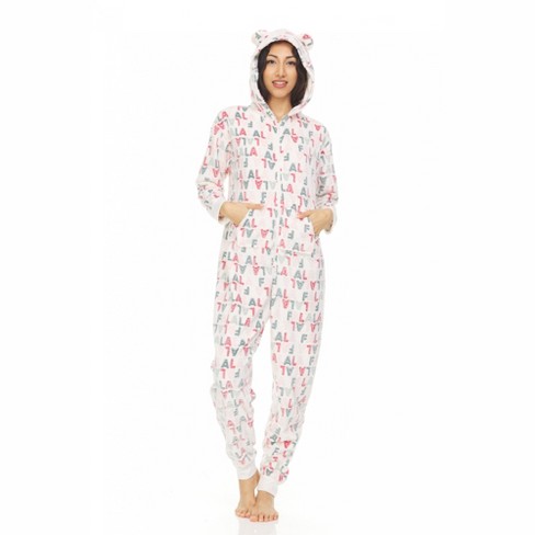 Women's Soft Plush Fleece Pajamas Lounge Set, Long Sleeve Top And