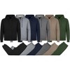 Blu Rock Men's Fleece Lined  Full-Zip Hoodie and Fleece Jogger Sweatpants With Zipper Side Pockets Matching Set - 3 of 3
