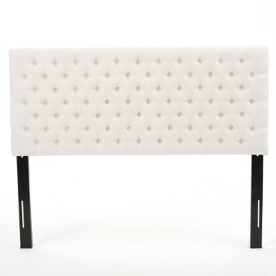 target white headboard