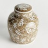 Plum & Post Province Lotus Lidded Jar - Brown & White Chinoiserie - 2 of 4