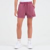 Champion Girls' Washed French Terry Shorts - 2 of 4
