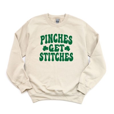 Simply Sage Market Women's Graphic Sweatshirt Pinches Get Stitches