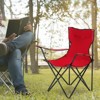 FURNIinspire Outdoor Portable Chair Durable Easy Fold Design for Outdoor Sports and Relaxation, Red, 19.69"*19.69"*31.5" - 3 of 4