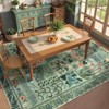 Lahome Fern Patchwork Short Pile Velvet Rectangular Indoor Area Rug - 3 of 4