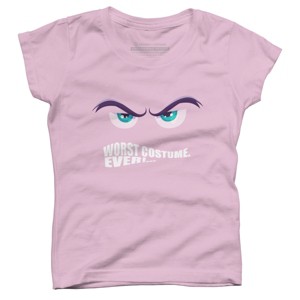 Girl's Design By Humans Worst Costume Ever (Halloween) By Editive T-Shirt - 1 of 3