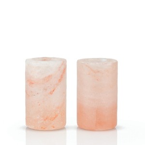 Viski Himalayan Salt Shot Glasses, Unique Pink Salt Shooters Gift Set for Tequila and Mezcal, 2 Oz Set of 2 - 1 of 4