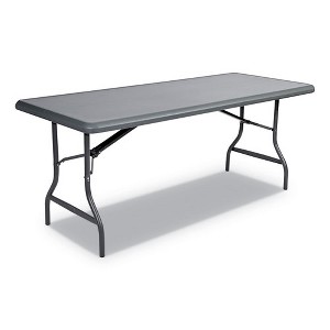 Iceberg IndestrucTable Industrial Folding Table, Rectangular, 72" x 30" x 29", Charcoal - 1 of 1