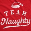 Team Naughty Adult Hoodie Funny Xmas Party Santas Bad Group List Hooded Sweatshirt - Crazy Dog Hoodie - 2 of 4