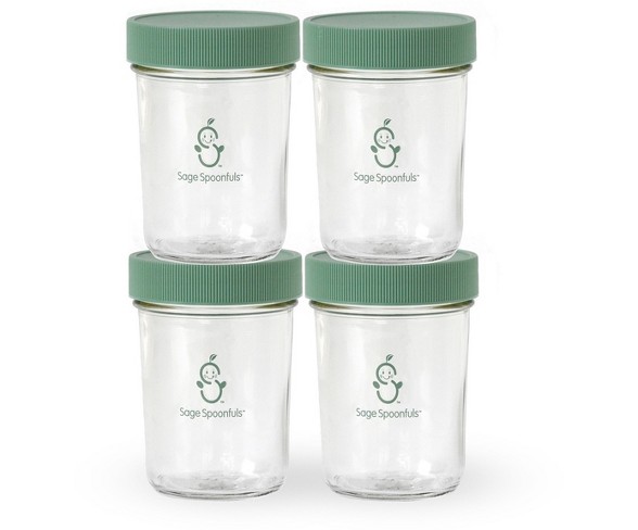 Sage Spoonfuls Snack Jar 4pk Container - 8oz