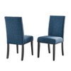 DOMETOUR Fabric Dining Chairs with Nailhead Trim Set of 2 - 2 of 4