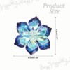 Unique Bargains Women's Rhinestone Sunflower Snowflake Brooch Pin - 2 of 4