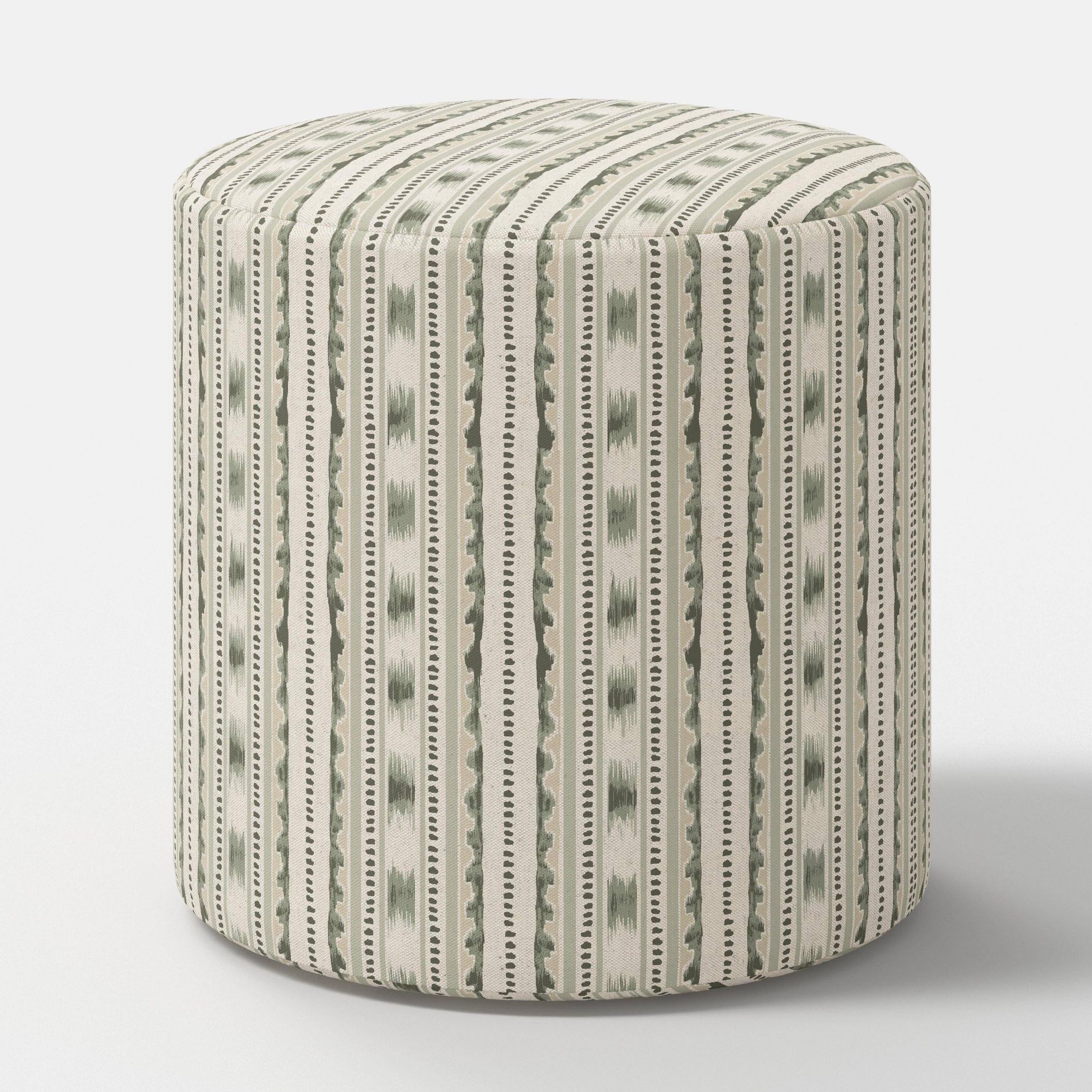Tambor Ottoman Ikat Stripe Moss - Threshold™