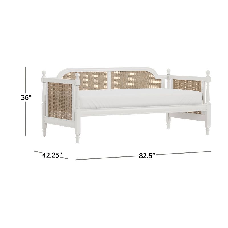 Twin Melanie Upholstered Daybed White Fabric - Hillsdale Furniture, 6 of 19