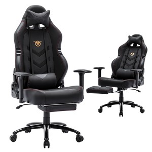Gulches Big and Tall Gaming Chair 350lbs Capacity Ergonomic High Back, Wide Seat, Racing Style PC Gamer Chair for Computer Use - 1 of 4