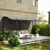 Outsunny Outdoor Pergola Canopy, Metal Patio Canopy with Drainage Holes for Backyard, Garden, Porch - 2 of 4