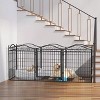 Artloge 8 Panels Heavy Duty Metal Dog Panel Pet Playpen Indoor Outdoor Foldable Dog Exercise Fence with Gate for Large Medium Pets Camping Yard - 2 of 4