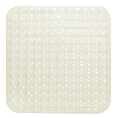 Carnation Home Fashions Stall Size"Bubble" Look Vinyl Bath Mat 21x21"