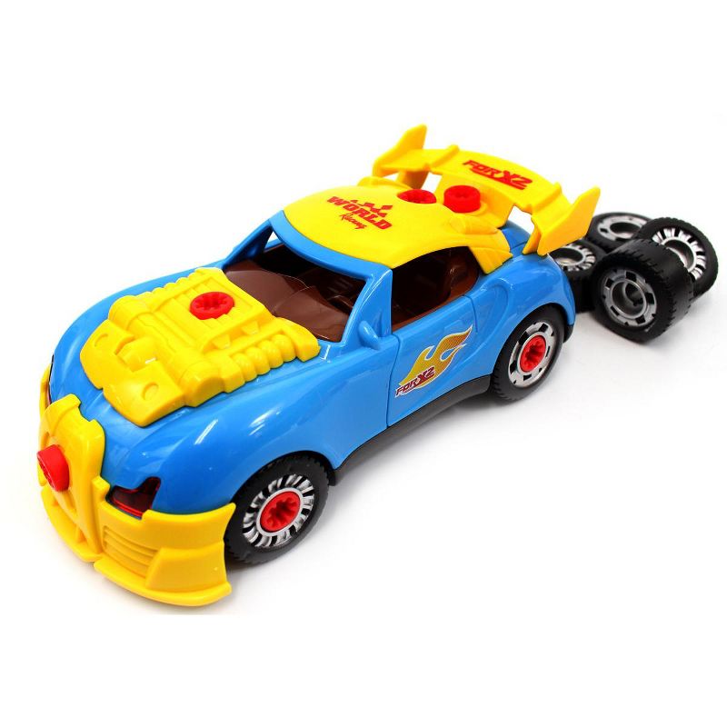 Link Worldwide Ready! Set! Play! 30 Piece Take Apart Racing Car Toy, Build Your Own Assembly Vehicle, With Light & Sounds, 2 of 9