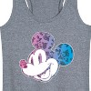 Women's - Disney - Mickey Floral Gradient Fill Graphic Racerback Tank - 2 of 4