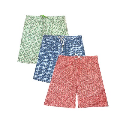 3 Pack Mens Quick Dry Bathing Suits For Swimming Comfortable And Relax Designs