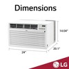 LG Electronics 11,200 BTU 230V Through the Wall Air Conditioner LT1237HNR: Wall AC Unit, 300-500 sq. ft., Electronic Controls - 2 of 4