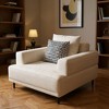Gaoyangjiaju 40.55 Inch Linen Armchair with Metal Legs for Living Room - 4 of 4