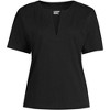 Lands' End Women's Supima Notch Neck T-shirt - 3 of 3