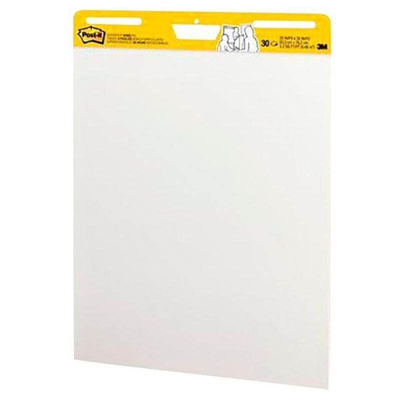 Post-It Self-Stick Easel Pad, 25 x 30 Inches, Unruled, White, 30 Sheets, Pack of 8, 2 of 4