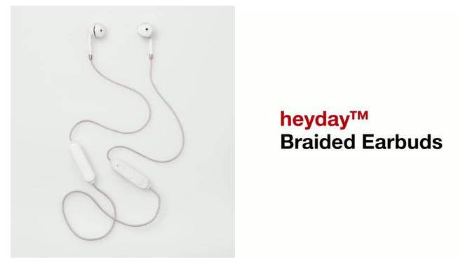 Bluetooth Wireless Braided Earbuds - heyday™, 2 of 6, play video