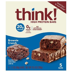 think! Brownie Crunch Protein Bars Chocolate Fudge 10.5 oz - 1 of 1