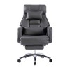 Swivel Ergonomic Office Chair with Footrest, 155° Reclining High Back Boss Chair with Lumbar Support & Technology Leather - 3 of 4