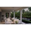 Urban Ambiance Luxury Coastal Outdoor Pendant 8''H x 9''W,  Stainless Steel Finish,  Santa-Ana Collection, UHP1324 - 2 of 4