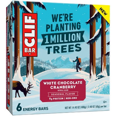 Cliff Bar White Chocolate Cranberry - 14.4oz/6pk