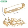 Unique Bargains Durable Multipurpose Iron Badge Brooch Pin Backs Safety Clasp 120 Pcs - 3 of 4